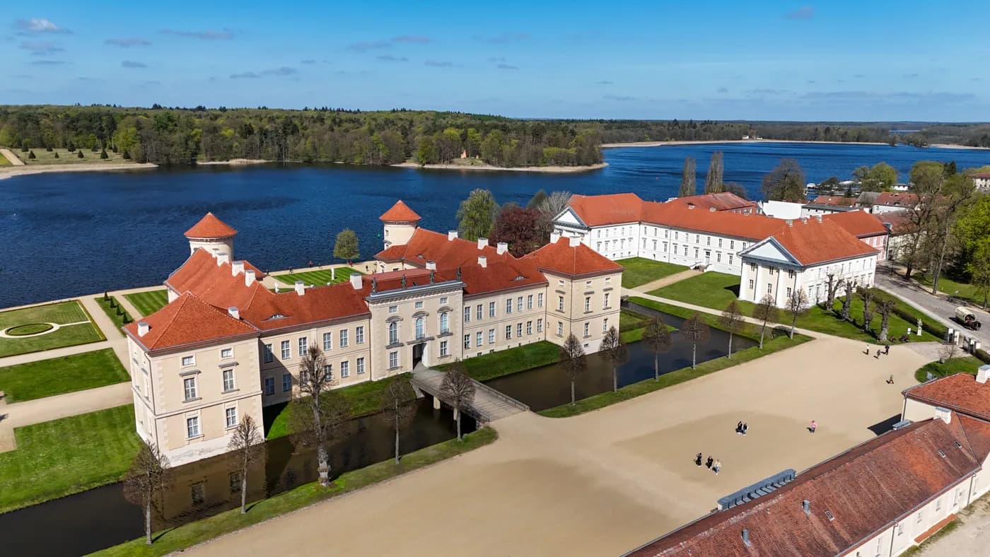Schloss Rheinsberg aus der Vogelperspektive