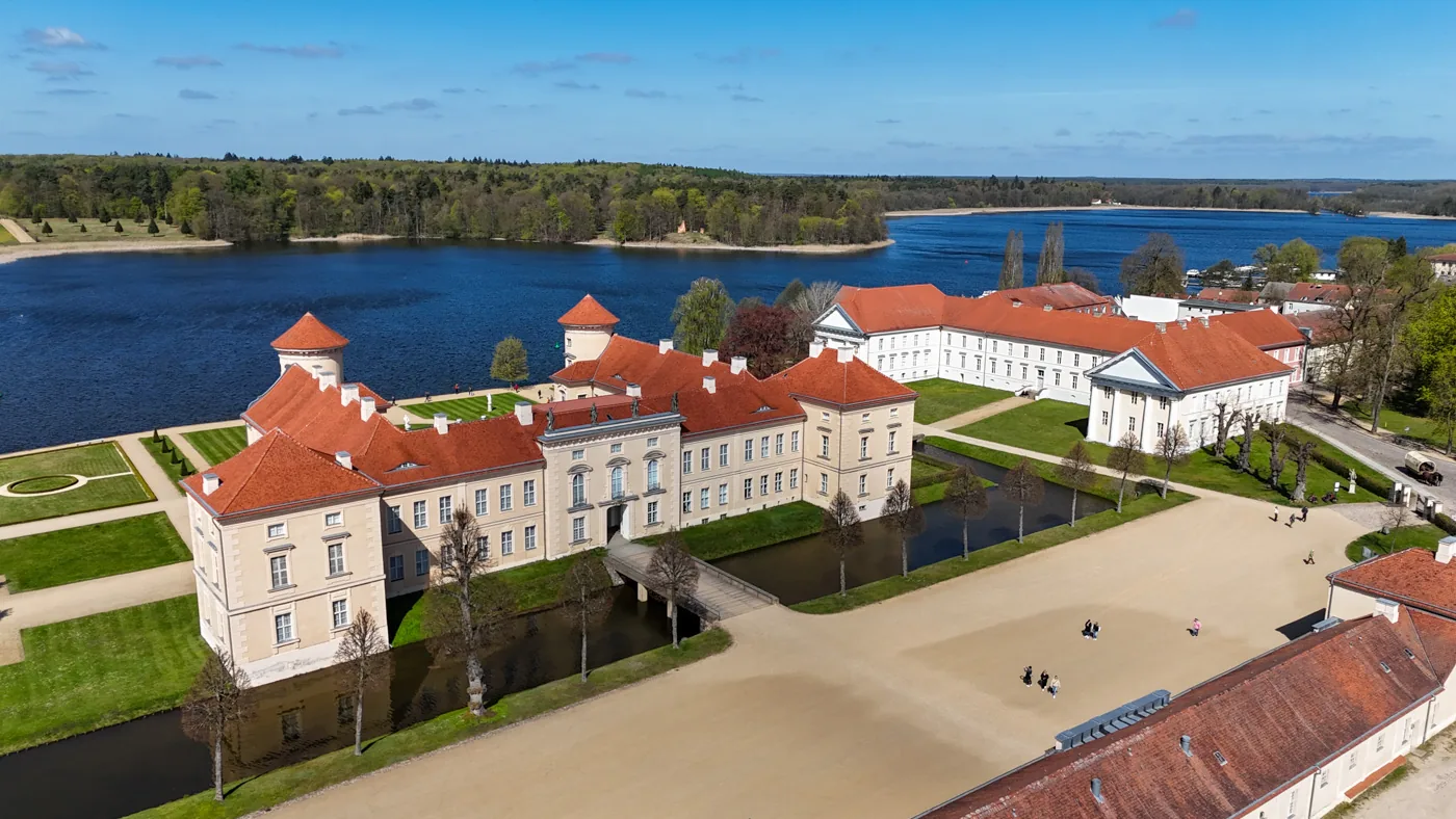 Schloss Rheinsberg aus der Vogelperspektive